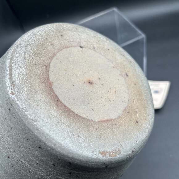 Rowe Pottery Works Cow Stoneware Salt-Glazed Crock 1965 Blue Grey, Bean Pot - Picture 11 of 11